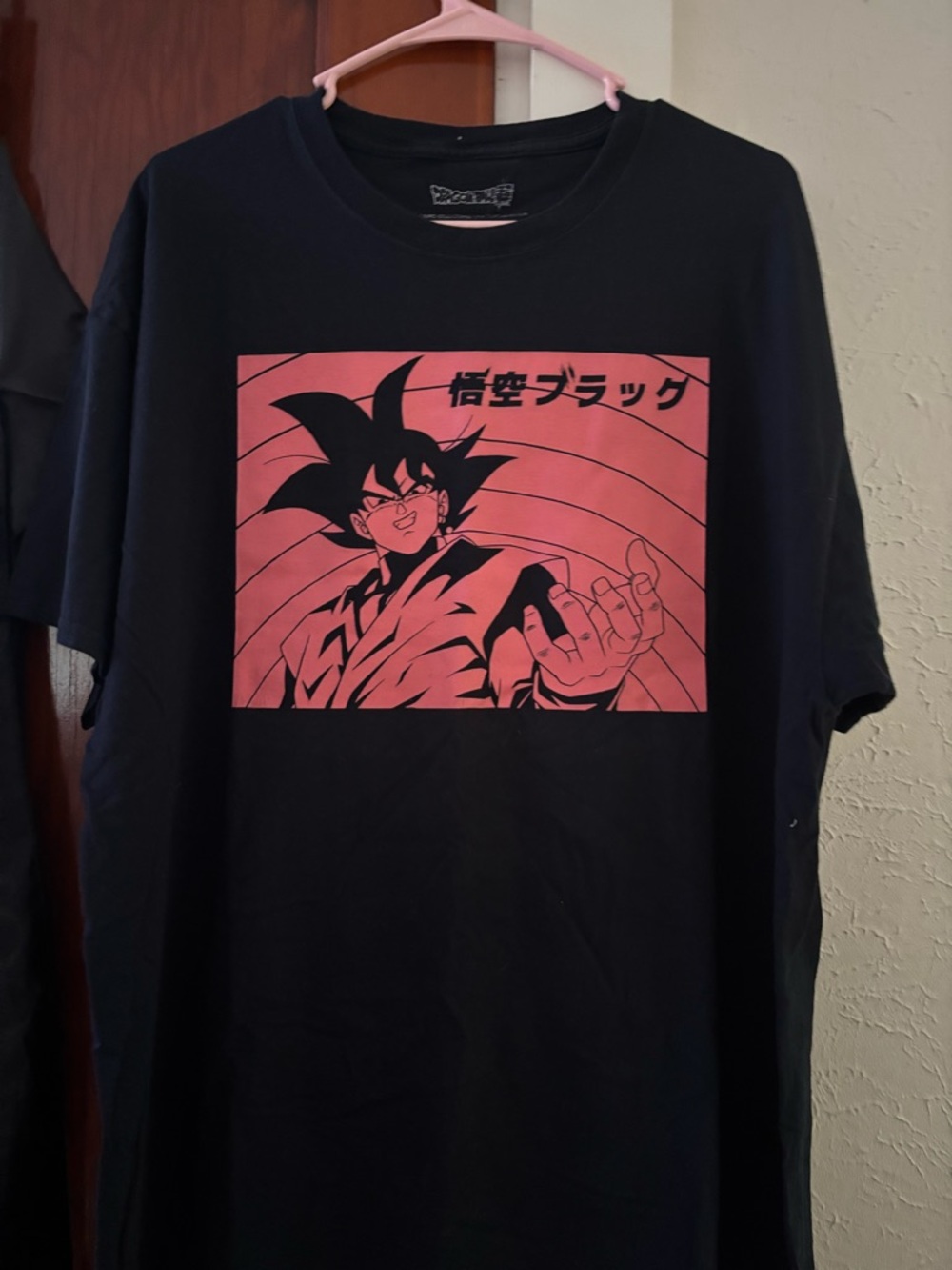 Black Graphic Dragon Anime Tee - Goku Design